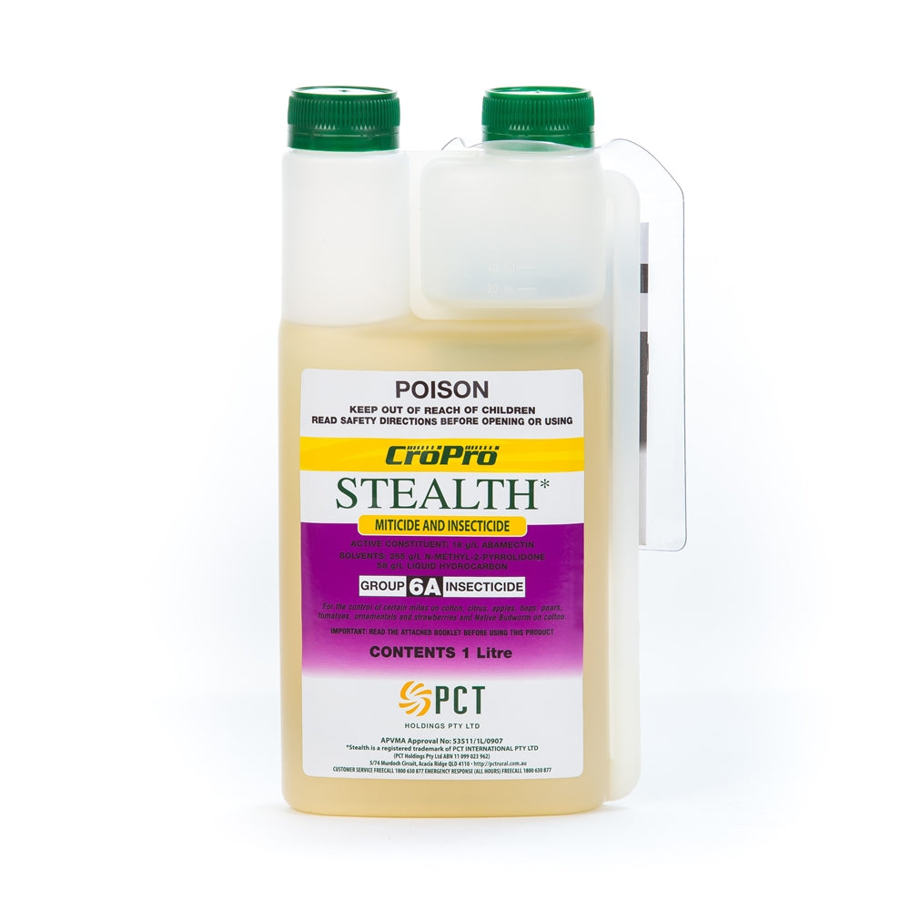 1L bottle of Stealth Miticide against a white background