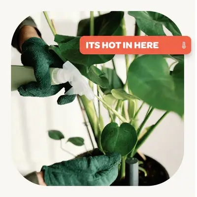 Sensor saying it's hot in here