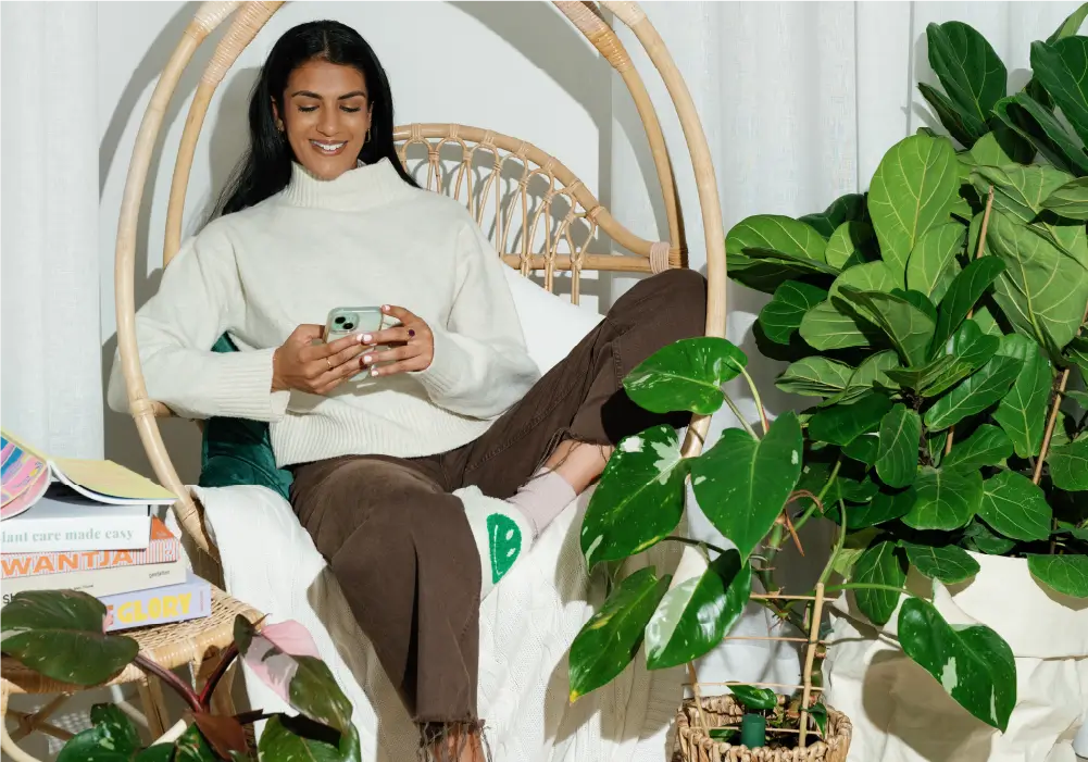 Willow app for house plant monitoring